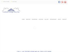 Tablet Screenshot of loudoungaragedoor.com